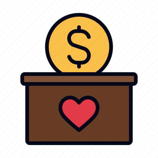 Charity, donation, money, wealth, saving, fundraising, crowdfunding icon - Download on Iconfinder