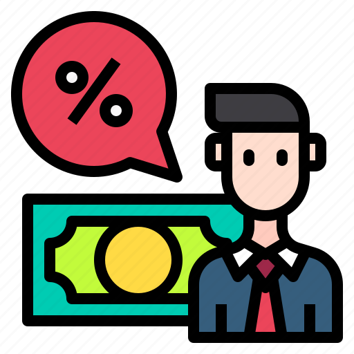 Business, man, discount, currency, money, accounting, economy icon - Download on Iconfinder
