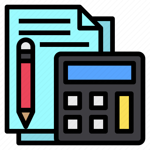 Calculator, accounting, file, pen, economy, business, finance icon - Download on Iconfinder