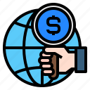 find, search, global, currency, economy