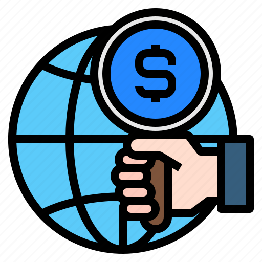 Find, search, global, currency, economy icon - Download on Iconfinder