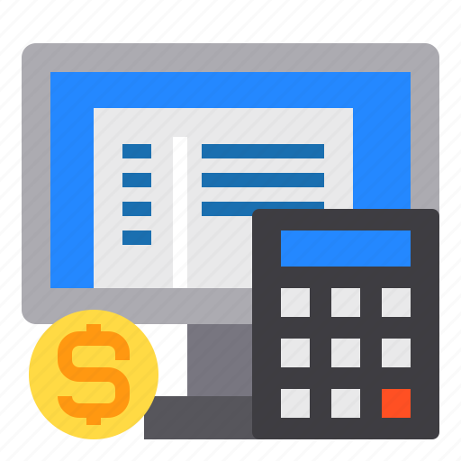 Computer, currency, calculator, finance, accounting, economy, management icon - Download on Iconfinder