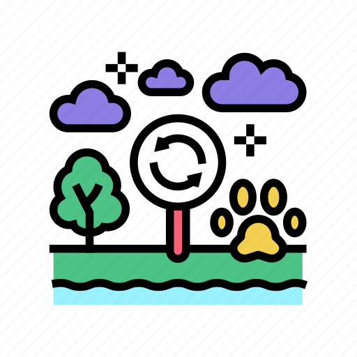 Biotope, ecosystem, environment, biodiversity, life, cycle icon - Download on Iconfinder