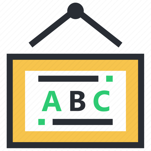 Abc chart, alphabets chart, alphabets poster, basic english, kindergarten icon - Download on Iconfinder