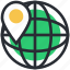 globe, localization, map location, map pin, world location 