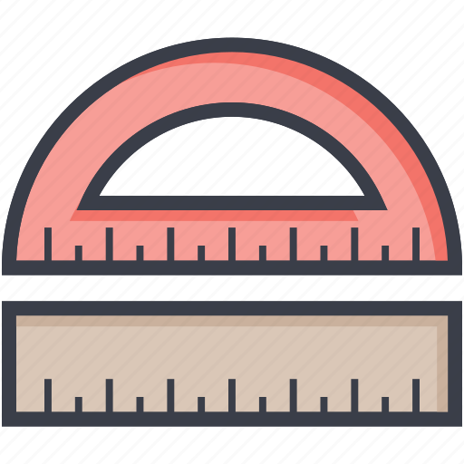 Degree tool, geometrical tool, measuring tool, protractor, ruler icon - Download on Iconfinder