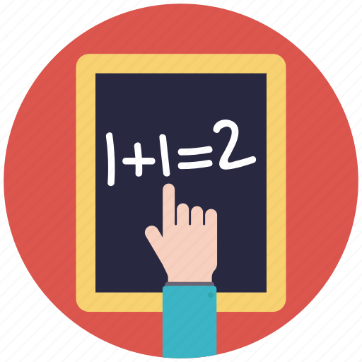 Addition sum, basic maths, maths, maths learning, signboard icon - Download on Iconfinder