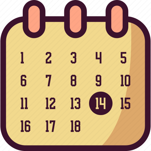 Calander, date, schedule, event, month, day, valentine icon - Download on Iconfinder
