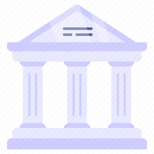 Library, column building, architecture, museum, structure icon - Download on Iconfinder