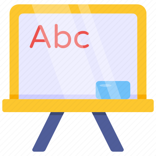 Abc class, whiteboard, kindergarten education, primary education, english class icon - Download on Iconfinder