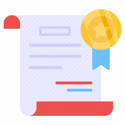 Degree, diploma, certificate, deed, credential document icon - Download on Iconfinder