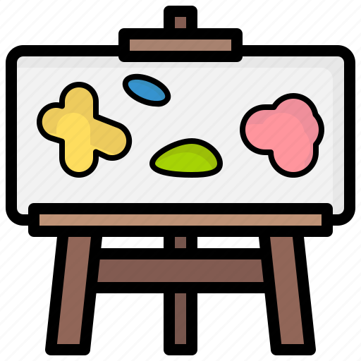 Easel, education, art, and, canvas, paint icon - Download on Iconfinder