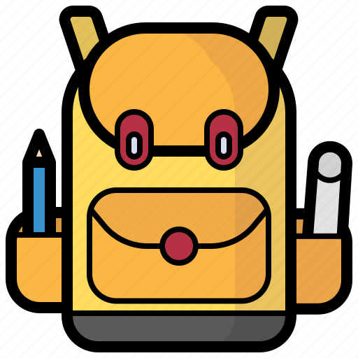 School, bag, education, high, backpack icon - Download on Iconfinder