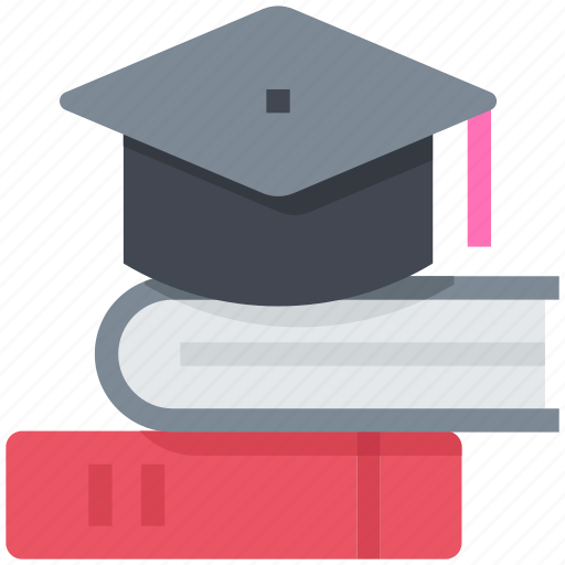 Education, books, knowledge, graduation, cap, learning icon - Download on Iconfinder