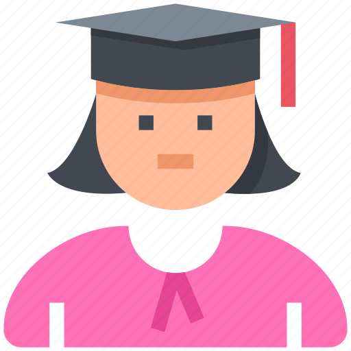 Education, student, graduate, university, girl icon - Download on Iconfinder