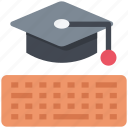 education, keyboard, graduation, cap, degree