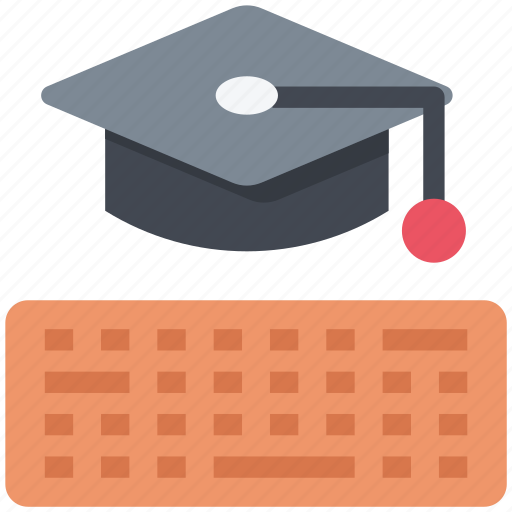 Education, keyboard, graduation, cap, degree icon - Download on Iconfinder