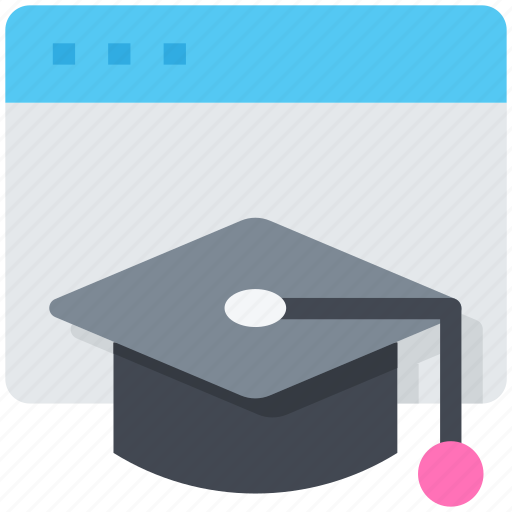 Education, website, graduation, degree, cap, browser icon - Download on Iconfinder