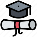 education, graduation, diploma, cap, degree
