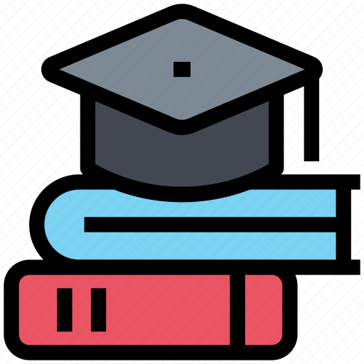 Education, books, knowledge, graduation, cap, learning icon - Download on Iconfinder