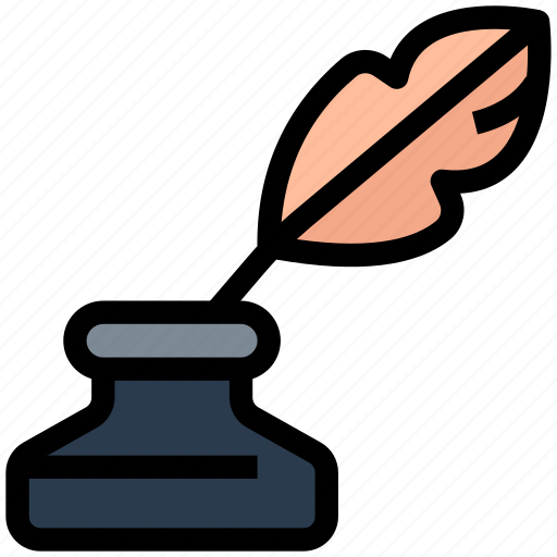 Education, feather, ink, write, quill icon - Download on Iconfinder