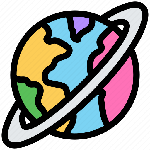 Education, world, map, earth, planet, astronomy icon - Download on Iconfinder