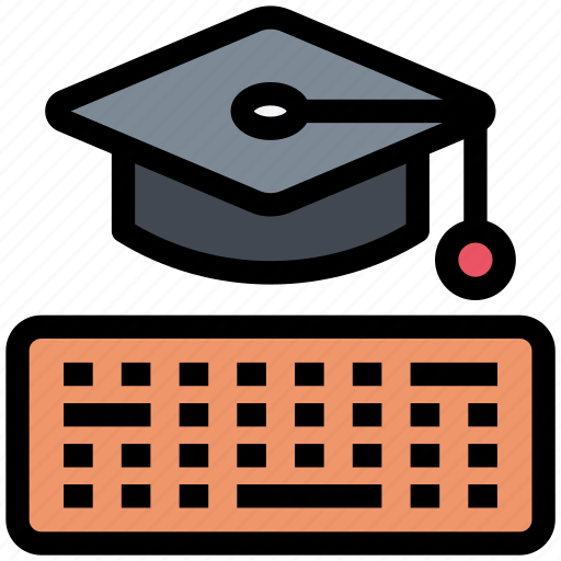 Education, keyboard, graduation, cap, degree icon - Download on Iconfinder