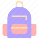 backpack, bag, briefcase, suitcase, travel, education, learning, book, study