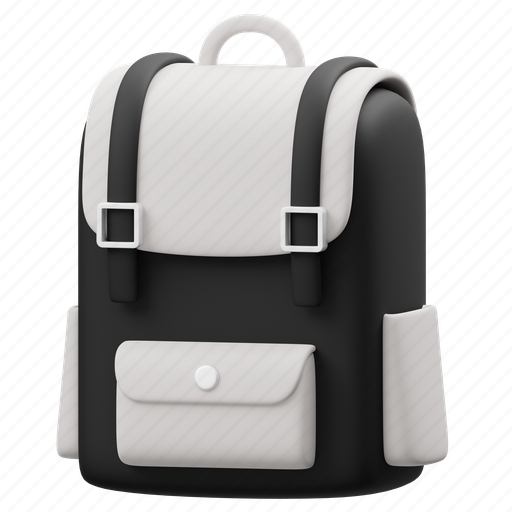 Backpack, school, education, bag, student, briefcase, suitcase 3D illustration - Download on Iconfinder