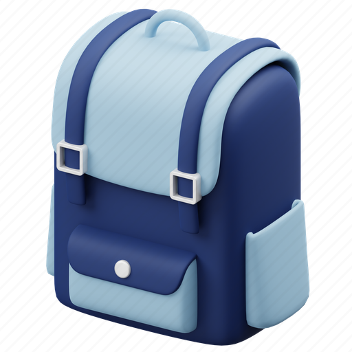Backpack, education, luggage, school bag, bag, baggage 3D illustration - Download on Iconfinder