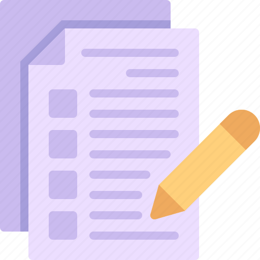 Exam, document, test, file, education icon - Download on Iconfinder