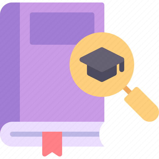 Knowledge, book, graduation, search, education icon - Download on Iconfinder