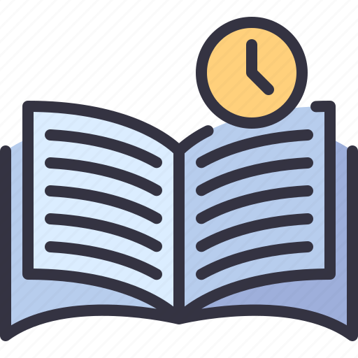 Book, read, time, learning, study icon - Download on Iconfinder