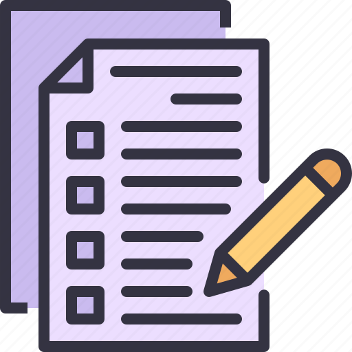 Exam, document, test, file, education icon - Download on Iconfinder