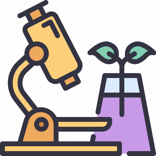 Science, microscope, leaf, plants, laboratory icon - Download on Iconfinder
