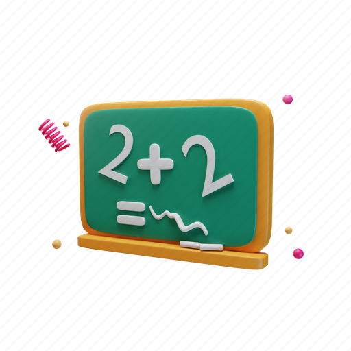 Chalkboard, school, education, student, university, blackboard 3D illustration - Download on Iconfinder