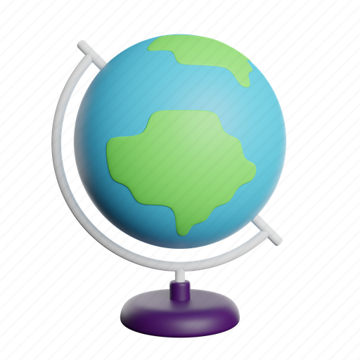 Earth, globe, map, web, internet, world, network 3D illustration - Download on Iconfinder