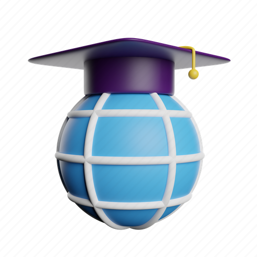 Education, global 3D illustration - Download on Iconfinder