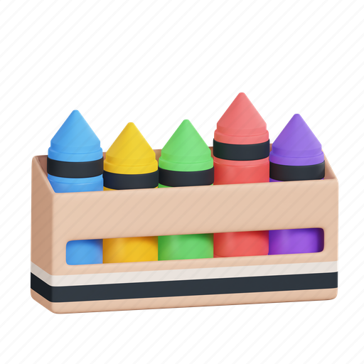 Crayon, box, color pencil, drawing, color, design icon - Download on Iconfinder