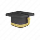 graduation, hat, university, school, diploma, study, student
