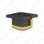 graduation, hat, university, school, diploma, study, student 