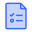 examilation, document, file, checklist