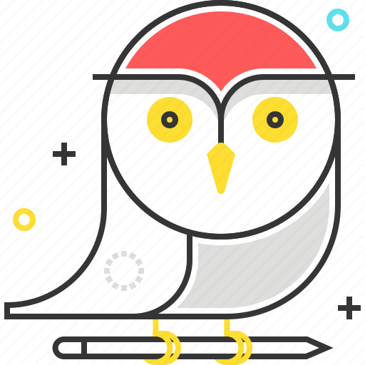 Animal, bird, cartoon, education, owl, school, wise icon - Download on Iconfinder