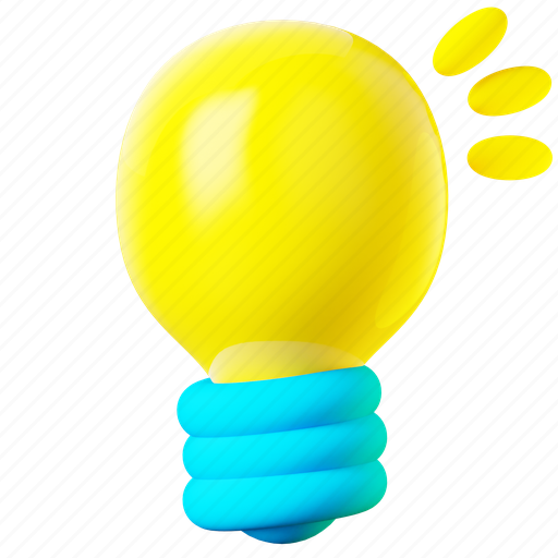 Light, bulb, light bulb, idea, innovation, creative-idea, creativity 3D illustration - Download on Iconfinder