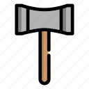 ax, metal, axe, wood, equipment, hatchet, work, weapon, construction