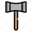 ax, metal, axe, wood, equipment, hatchet, work, weapon, construction 