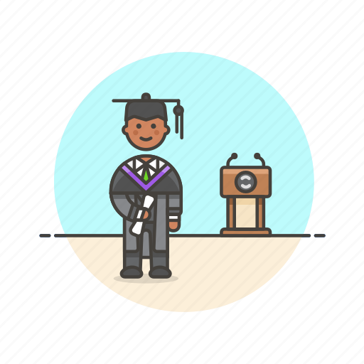 Education, graduate, diploma, knowledge, learn, man, science icon - Download on Iconfinder