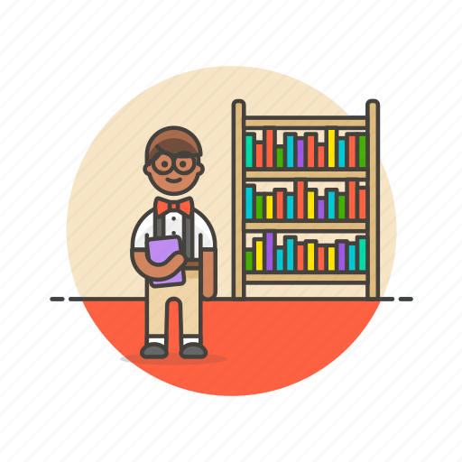 Education, nerd, book, knowledge, learn, man, science icon - Download on Iconfinder