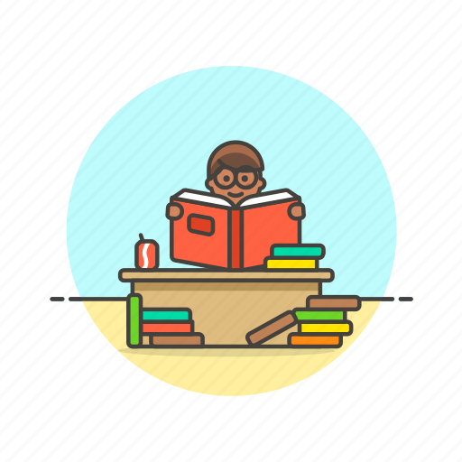Education, student, knowledge, learn, man, read, science icon - Download on Iconfinder