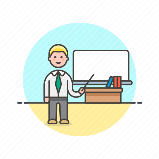 Education, mathematics, teacher, knowledge, learn, man, science icon - Download on Iconfinder